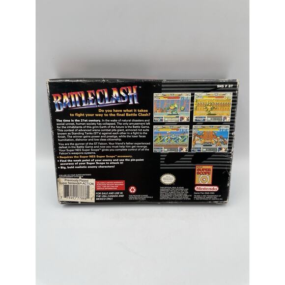 Battle Clash (Super Nintendo SNES) Complete CIB Authentic - Picture 5 of 11